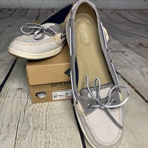 Sperry Angelfish Linen Vapor/Oat **memory foam**